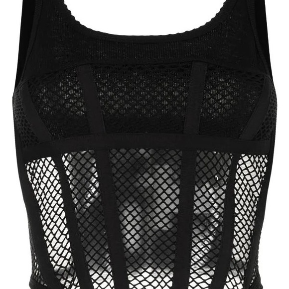Dion Lee Net Lace Suspended Corset Top - Picture 4 of 6